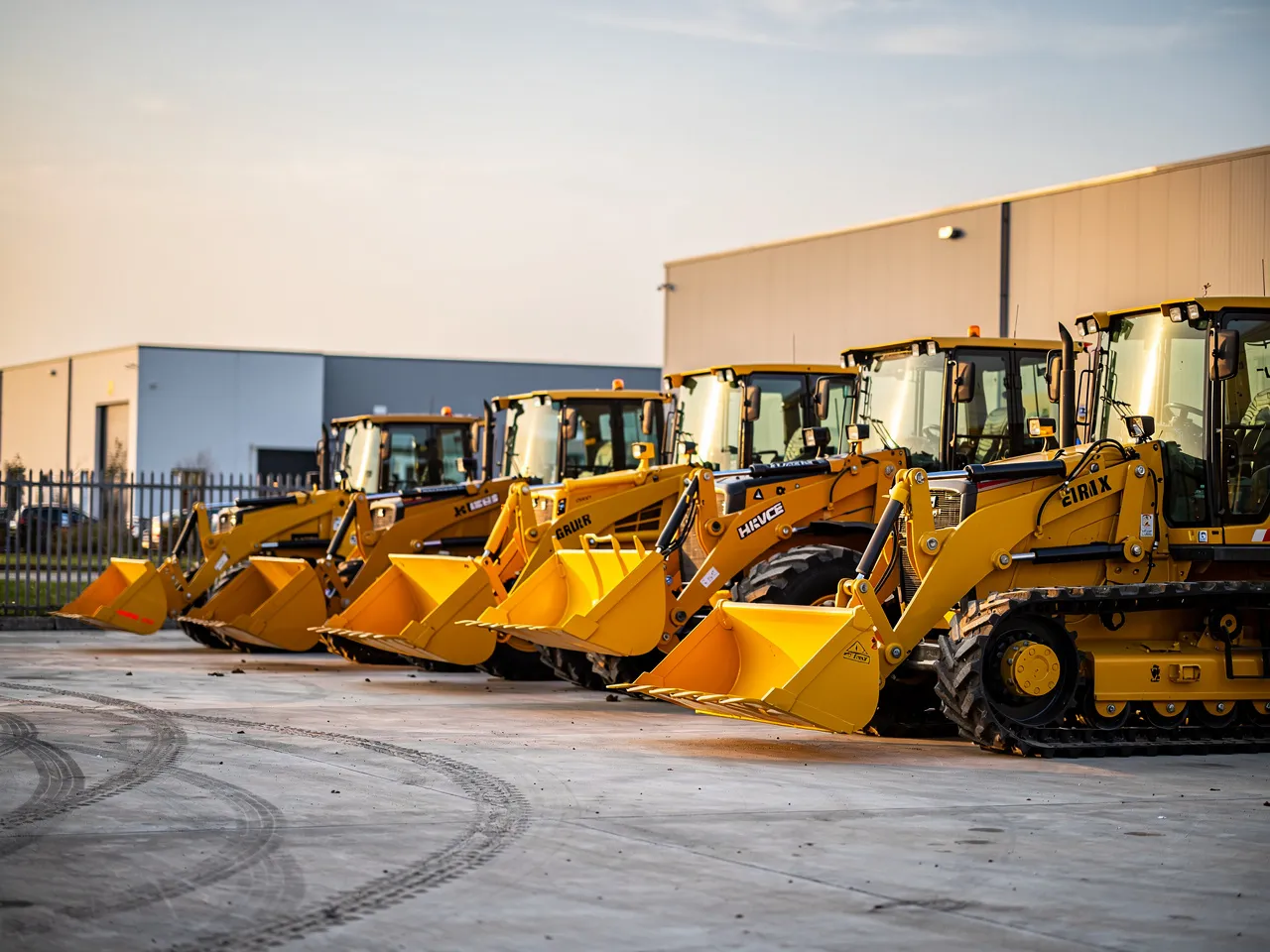 Fleet of construction equipment for long-term rental