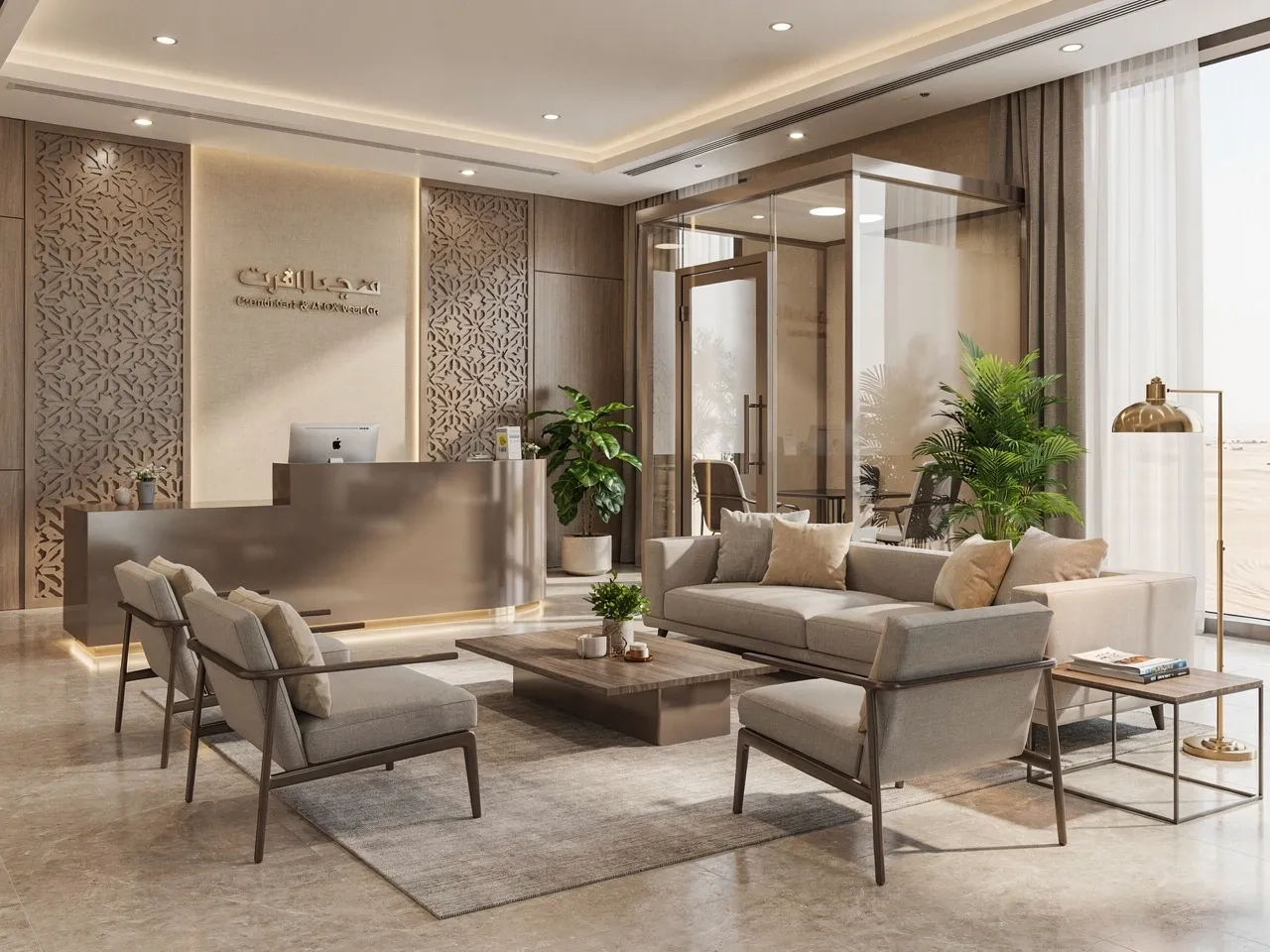 Professional office environment for recruitment in Doha