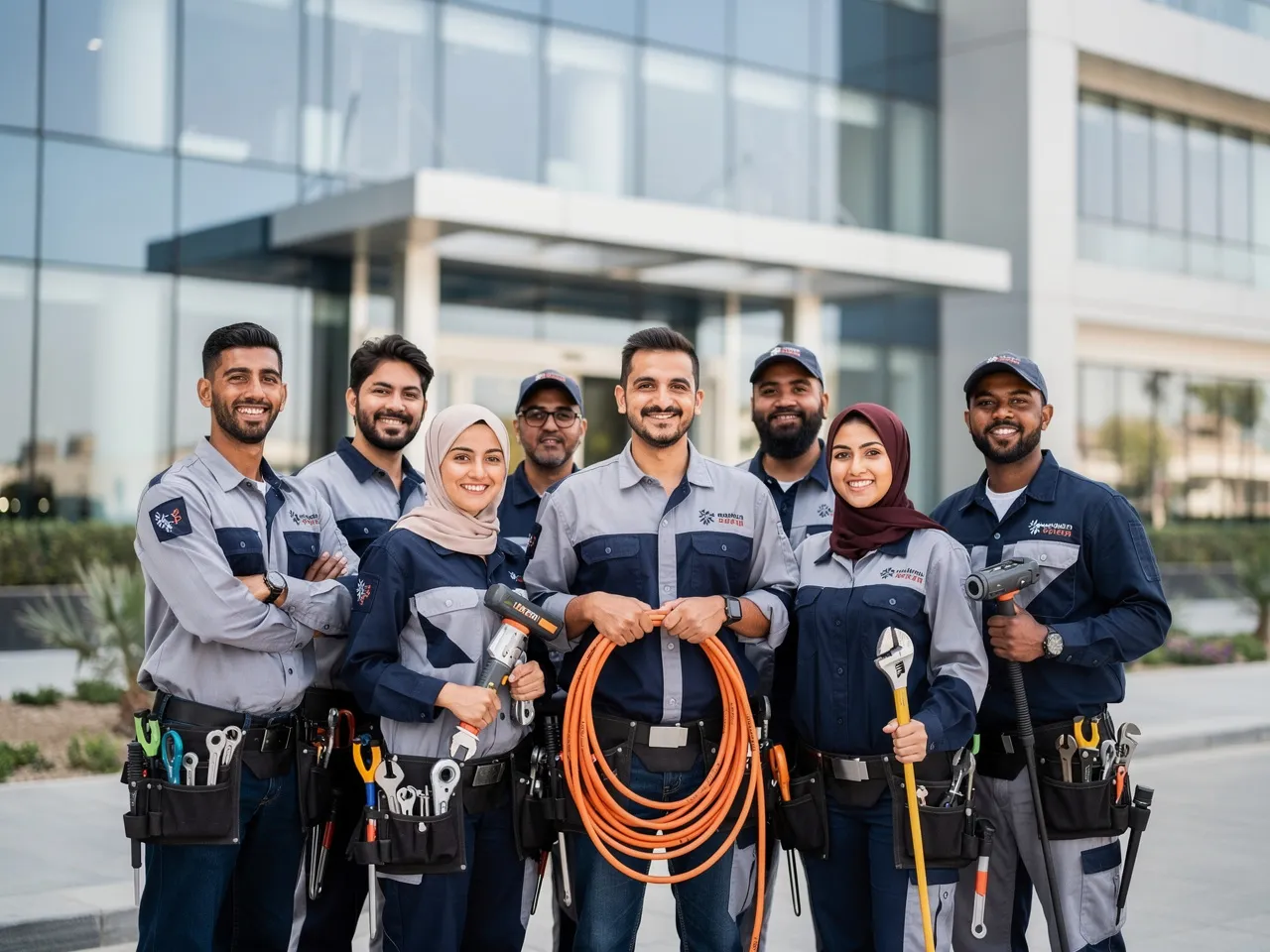 Professional plumber team in Qatar