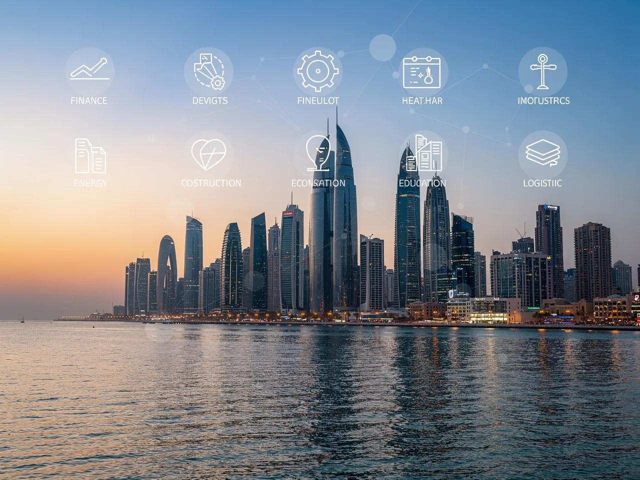 Doha skyline representing local permanent staffing opportunities