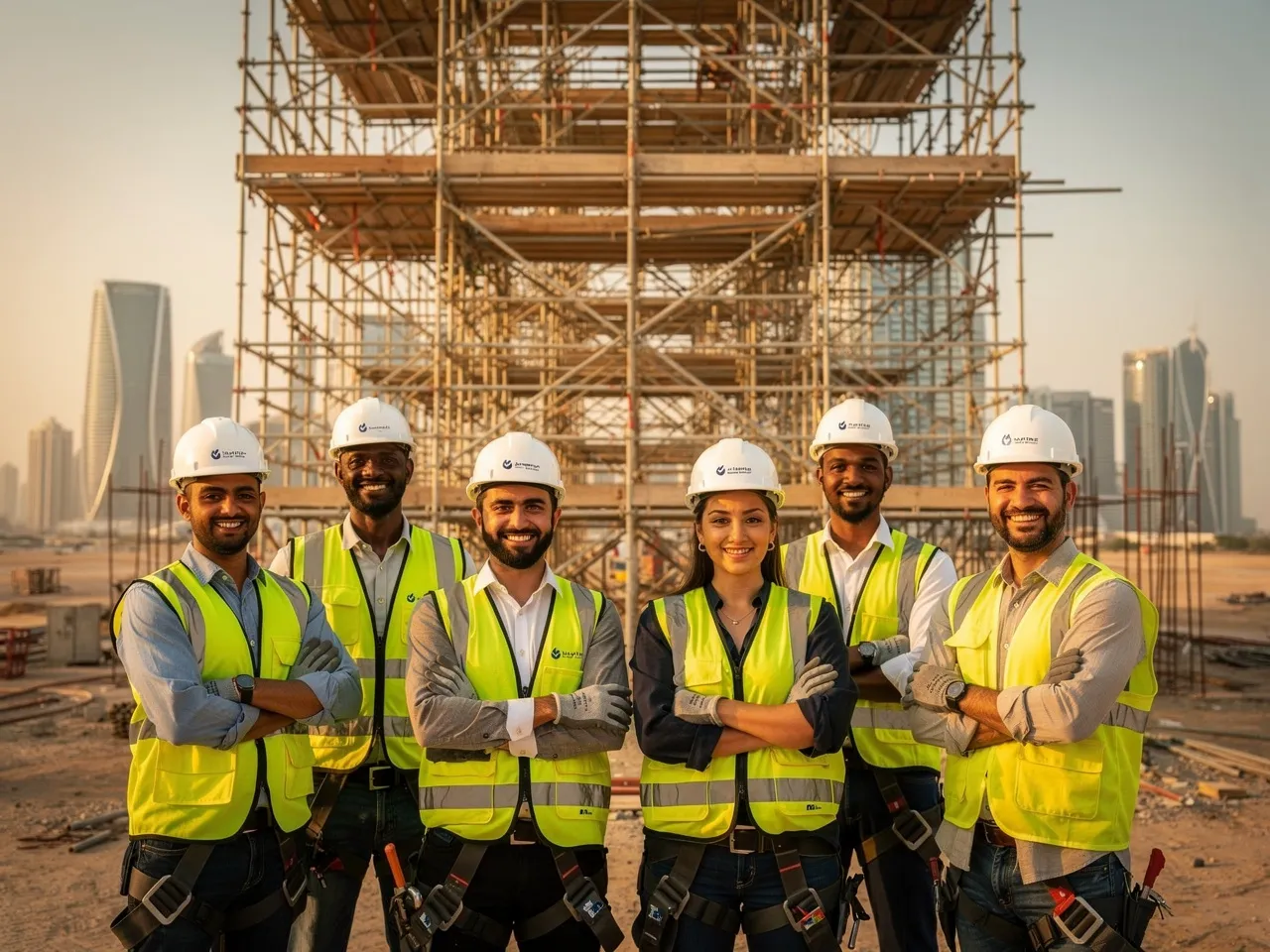 Professional scaffolding team in Doha