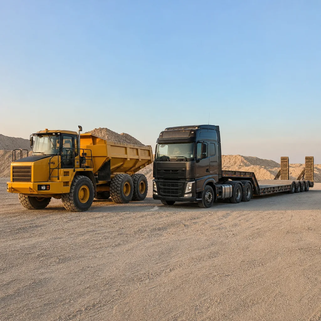 Dump trucks and trailers